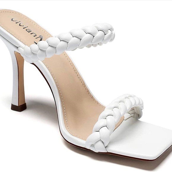 White chunky heels - Picture 1 of 1